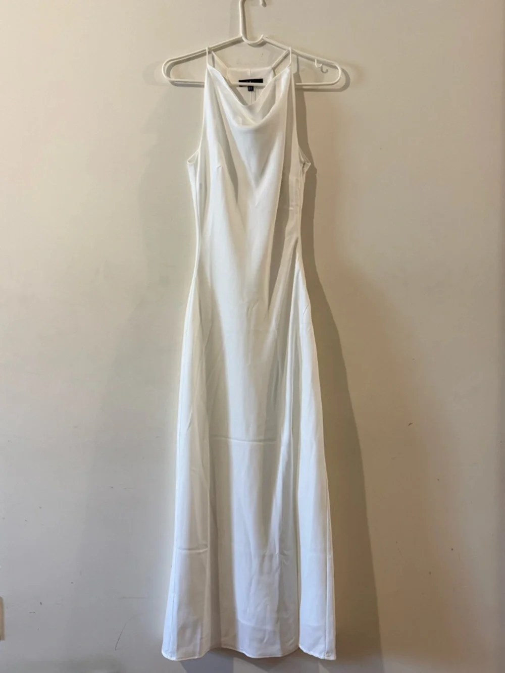 Lulu's white cowl neck halter dress - Picture 2 of 9